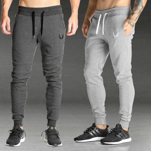 2019 Men Gyms Joggers Pants Casual Elastic Cotton Mens Fitness Workout Pants Skinny Sweatpants Trousers Jogger Pants